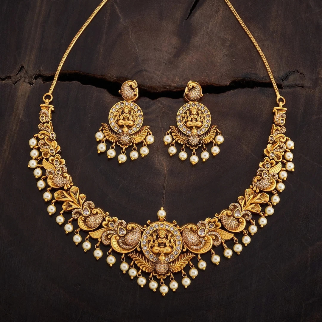 Royal Peacock Kundan Necklace Set